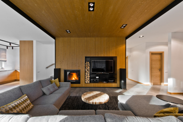 Villa Kayu Modern dengan Desain Interior Scandinavian